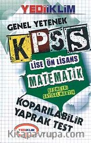 2014 KPSS Genel Yetenek Matematik Lise Ön Lisans Sayısal Mantık Koparılabilir Yaprak Test