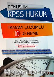 Dönüşüm KPSS Hukuk Tamamı Çözümlü 10 Deneme
