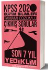 2020 KPSS Eğitim Bilimleri Son 7 Yıl Tamamı Çözümlü Çıkmış Sorular