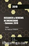 Research and Reviews In Engıneering - Summer 2019