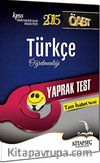 2015 KPSS ÖABT Türkçe Öğretmenliği Yaprak Test / Tam İsabet Serisi
