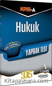 2015 KPSS-A Hukuk Çek Koparlı Yaprak Test