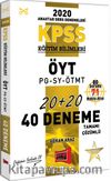 2020 KPSS Eğitim Bilimleri ÖYT-PG-SY-ÖTMT Tamamı Çözümlü 40 Deneme
