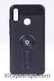 Telefon Kılıfı - Huawei P SMART 2019  - Mat Siyah - Siyah Ayaklı (TMS-035)