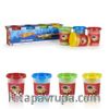 Hot Wheels Oyun Hamuru 4'lü Paket 4x100 Gr