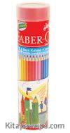 Faber Castell Silindir Tüp Kuruboya 24 Renk(116524)