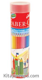 Faber Castell Silindir Tüp Kuruboya 24 Renk(116524)