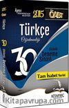 2015 KPSS ÖABT Türkçe 30 Çözümlü Deneme Sınavı
