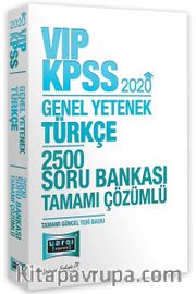 2020 KPSS VIP Türkçe Tamamı Çözümlü 2500 Soru Bankası