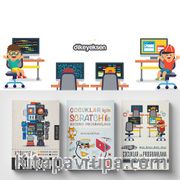 Çocuklar için Scratch ve Kodlama Eğitim Seti (3 Kitap)
