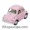 Kinsmart 1967 Volkswagen Classical Beetle 10 cm Metal Çek Bırak Araba Pembe 