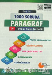 1000 Soruda Paragraf Tamamı Çözümlü Konu Anlatımlı Soru Bankası 