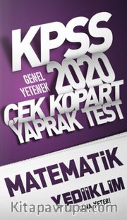 2020 KPSS Genel Yetenek Matematik Çek Kopart Yaprak Test