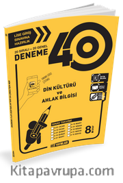 8. Sınıf Din Kültürü ve Ahlak Bilgisi 40 Deneme