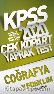2020 KPSS Genel Kültür Coğrafya Çek Kopart Yaprak Test