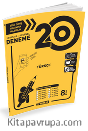 8. Sınıf Lise Giriş Sınavına Hazırlık Türkçe 20 Deneme