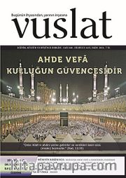 Vuslat Aylık Eğitim ve Kültür Dergisi Sayı:160 Ekim 2014