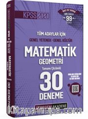 2020 KPSS Genel Yetenek Genel Kültür Matematik - Geometri 30 Deneme
