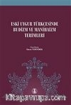 Eski Uygur Türkçesinde Budizm ve Manihaizm Terimleri