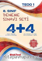 8.Sınıf Deneme Sınavı Seti 4+4 / Teog 1 - I.Dönem Ortak Sınavı