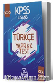 2020 KPSS Türkçe Yaprak Test
