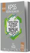 2020 KPSS Eğitim Bilimleri Öğretim Yöntem ve Teknikleri Yaprak Test
