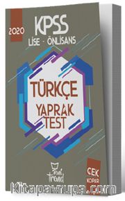 2020 KPSS Lise Önlisans  Türkçe Yaprak Test