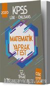 2020 KPSS Lise Önlisans Matematik Yaprak Test