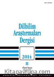Dilbilim Araştırmaları Dergisi 2014/2