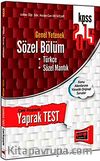2015 Genel Yetenek Sözel Bölüm Çek Kopart Yaprak Test