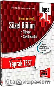 2015 Genel Yetenek Sözel Bölüm Çek Kopart Yaprak Test