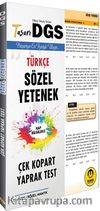 DGS Türkçe Sözel Yetenek Çek Kopart Yaprak Test