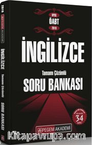 2019 KPSS ÖABT İngilizce Tamamı Çözümlü Soru Bankası
