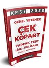2020 KPSS Lise-Önlisans Genel Yetenek Çek Kopart Yaprak Test 