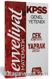 2020 Evveliyat KPSS Genel Yetenek Matematik Çek Kopar Yaprak Test