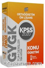 2020 Evveliyat KPSS Orta Öğretim Ön Lisans Genel Yetenek Genel Kültür Konu Öğretimi Tek Kitap
