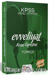 2020 Evveliyat KPSS Türkçe Konu Öğretimi