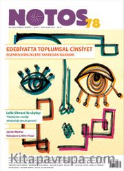 Notos Öykü İki Aylık Edebiyat Dergisi Ekim-Kasım 2019 Sayı :78