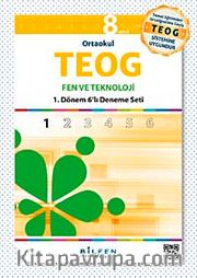 8. Sınıf Ortaokul TEOG Fen ve Teknoloji 1. Dönem 6'lı Deneme Seti
