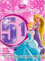 Disney Prensesler 5'i 1 Arada Boya Yapıştır Çöz