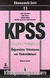 KPSS Ekonomik Seri 11 Program Geliştirme Öğretim Yöntem ve Teknikleri