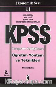 KPSS Ekonomik Seri 11 Program Geliştirme Öğretim Yöntem ve Teknikleri