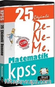 2015 KPSS Matematik 25 Çözümlü Deneme