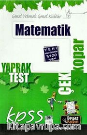 2015 KPSS Matematik Çek Kopart Yaprak Test