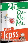 2015 KPSS Tarih 25 Çözümlü Deneme