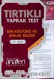 8. Sınıf Din Kültürü ve Ahlak Bilgisi Tırtıklı Yaprak Test