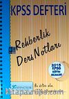 2015 KPSS Defteri Eğitim Bilimleri Rehberlik Ders Notları