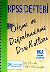 2015 KPSS Defteri Eğitim Bilimleri Ölçme ve Değerlendirme Ders Notları