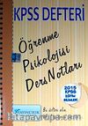 2015 KPSS Defteri Eğitim Bilimleri Öğrenme Psikolojisi Ders Notları