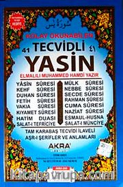 Kolay Okunabilen 41 Tecvidli Yasin (Kod:Akra:059) (Tam Karabaş Tecvidi Hediyeli)
